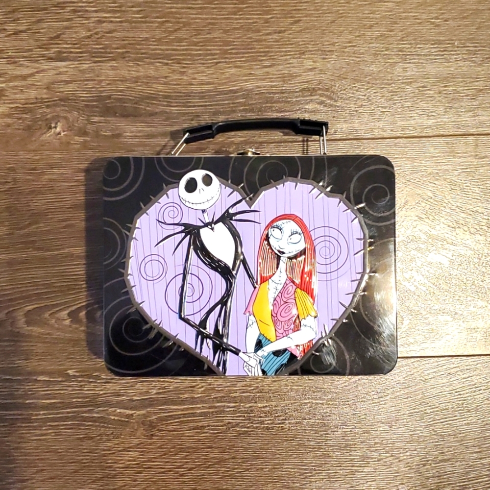 The Nightmare Before Christmas Jack and Sally Large Tin Tote - New